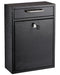 AdirOffice Ultimate Drop Box Wall Mounted Mail Box - Black
