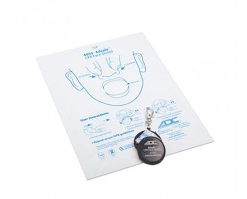 Adsafe CPR Face Shield w/ Keychain - Black