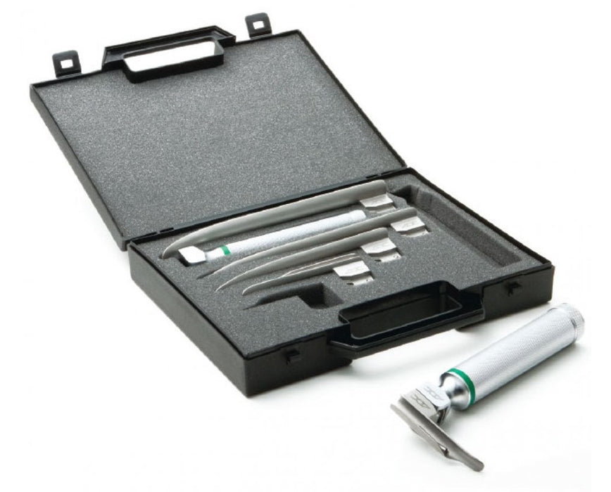 Fiber Optic Macintosh Laryngoscope Set with Case