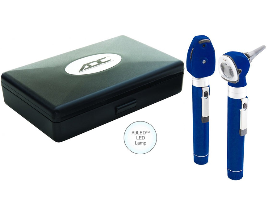 Premium Two Handle Pocket Diagnostic Set With LED Lamp, Hard Case, Royal Blue