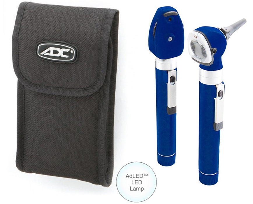 Premium Two Handle Pocket Diagnostic Set With LED Lamp, Soft Case, Royal Blue
