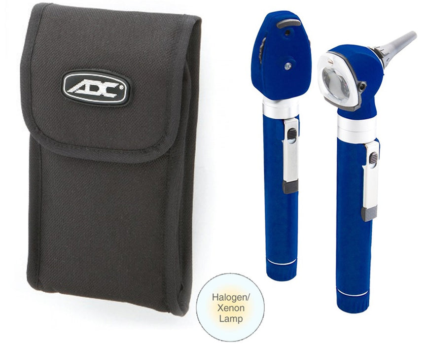 Premium Two Handle Pocket Diagnostic Set With Halogen Lamp, Soft Case, Royal Blue