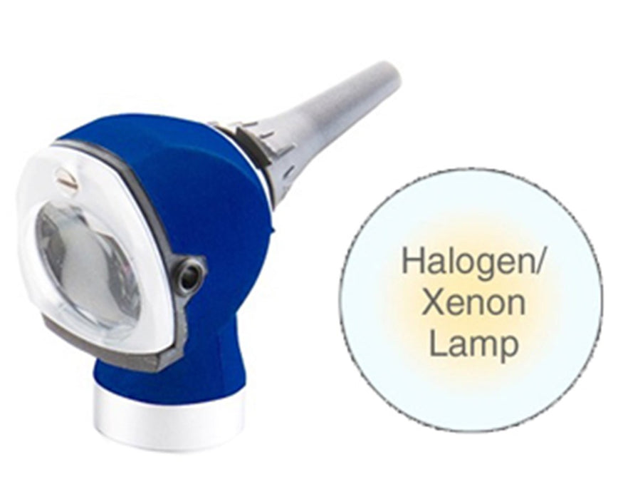 Fiber Optic Pocket Otoscope Head With Halogen Lamp, Royal Blue