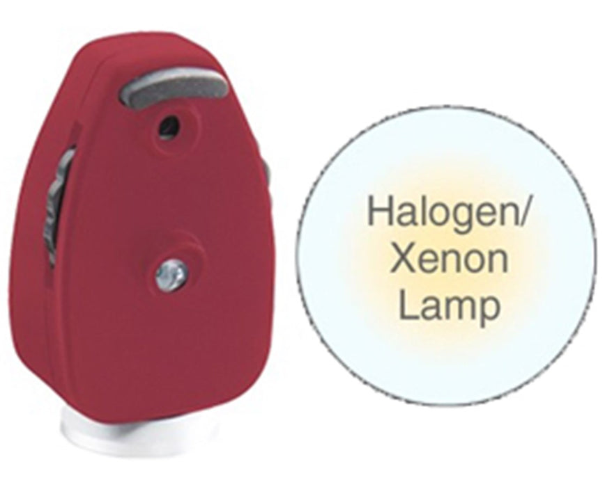 Pocket Ophthalmoscope Head With Halogen Lamp, Burgundy