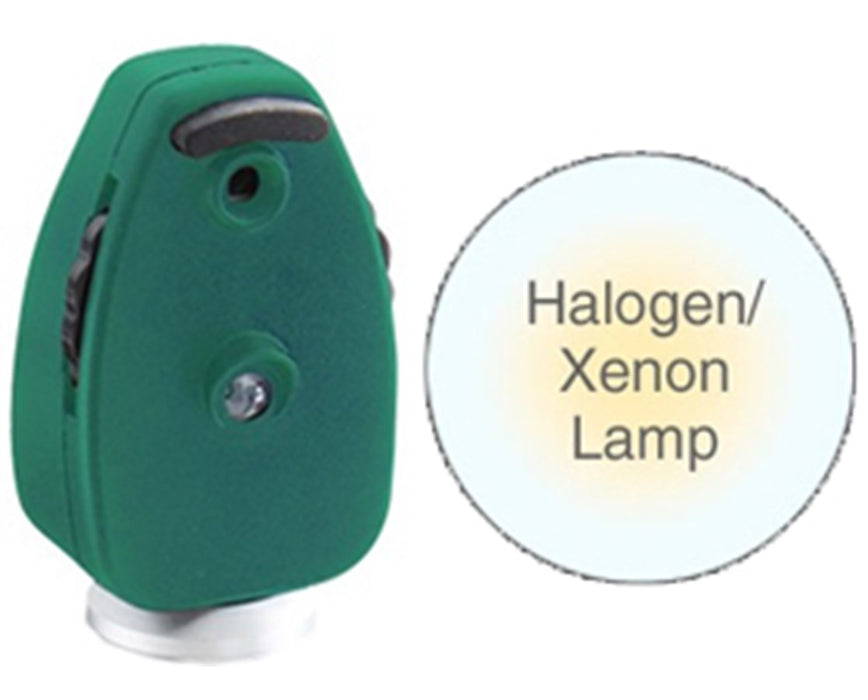 Pocket Ophthalmoscope Head With Halogen Lamp, Green