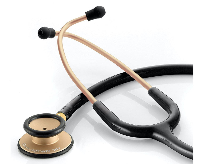 Adscope-Lite Ultra Lite Clinician Stethoscope. Champagne/Black