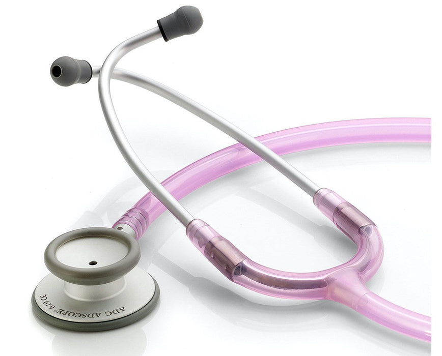 Adscope-Lite Ultra Lite Clinician Stethoscope. Rose Quartz