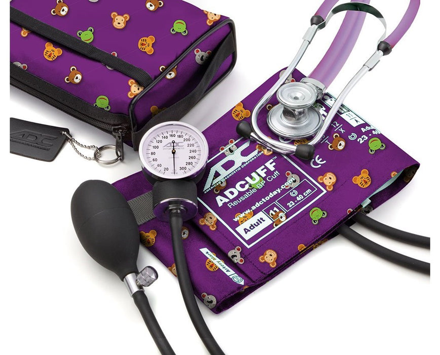 Pro's Combo II Pocket Aneroid Kit with Adscope Sprague Stethoscope - Adult - Adimals
