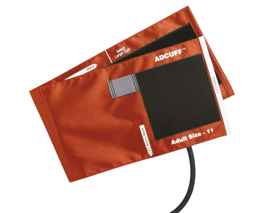 Adcuff Cuff w/ 1-Tube Inflation Bladder. Adult. Orange