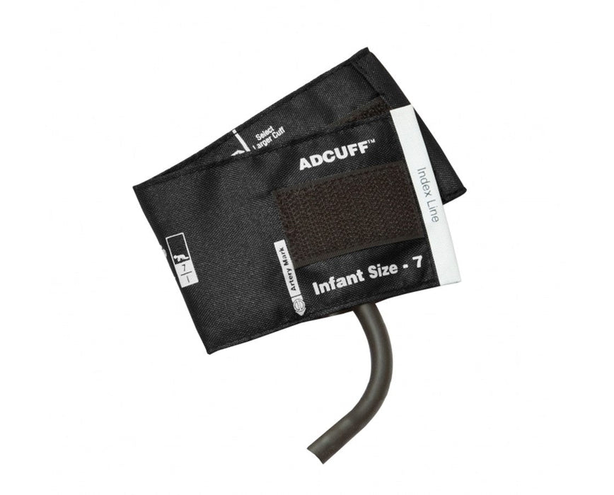 Adcuff Cuff w/ 1-Tube Inflation Bladder. Infant. Black