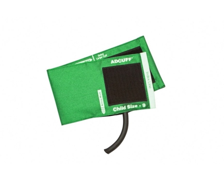 Adcuff Cuff w/ 1-Tube Inflation Bladder. Child. Green