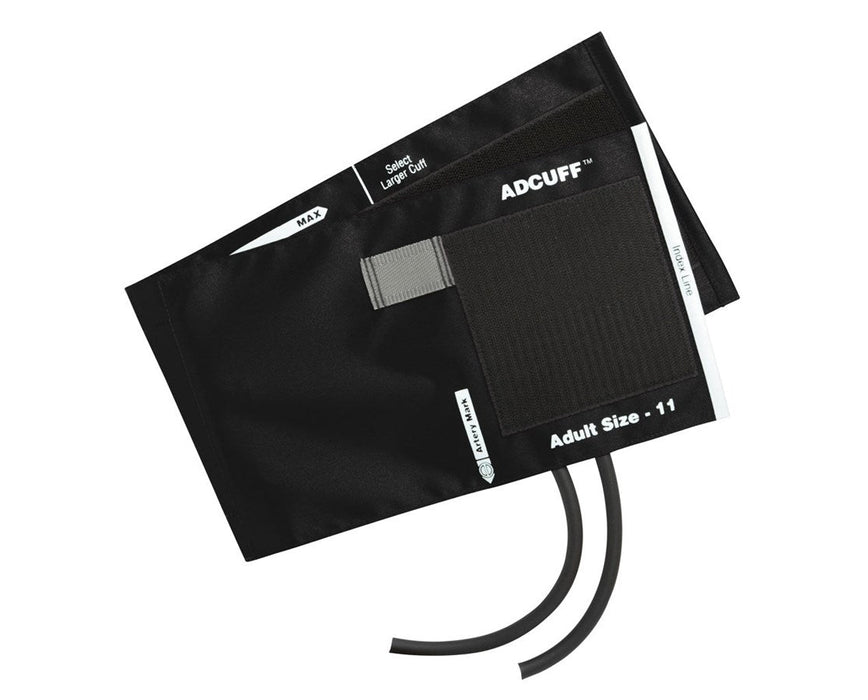 Adcuff Cuff w/ 2-Tube Inflation Bladder. Adult. Black