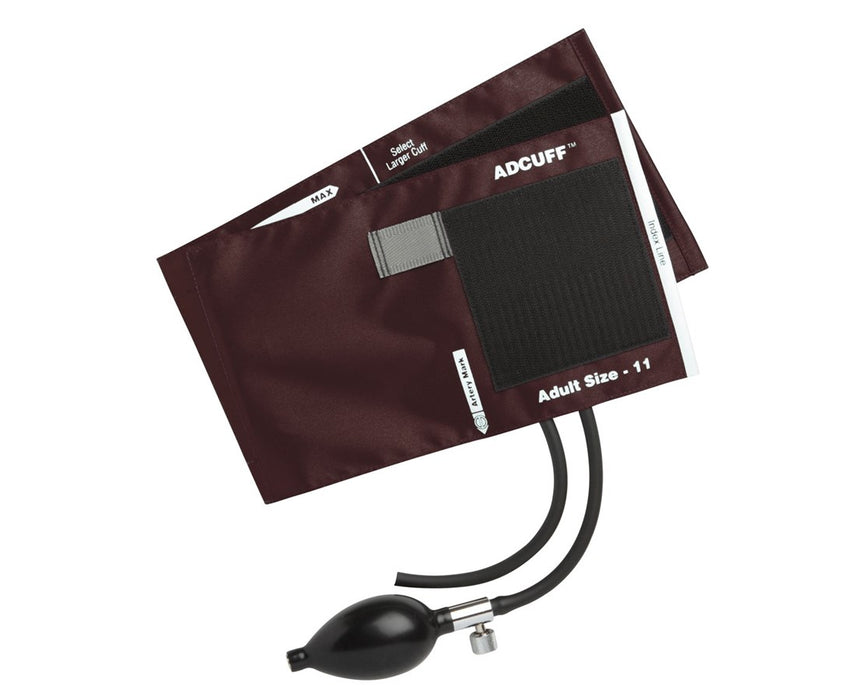 Adcuff Cuff & Complete Inflation System Adult - Burgundy