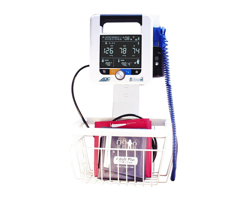 Wall Mount Bracket with Basket for ADView 2 Monitor