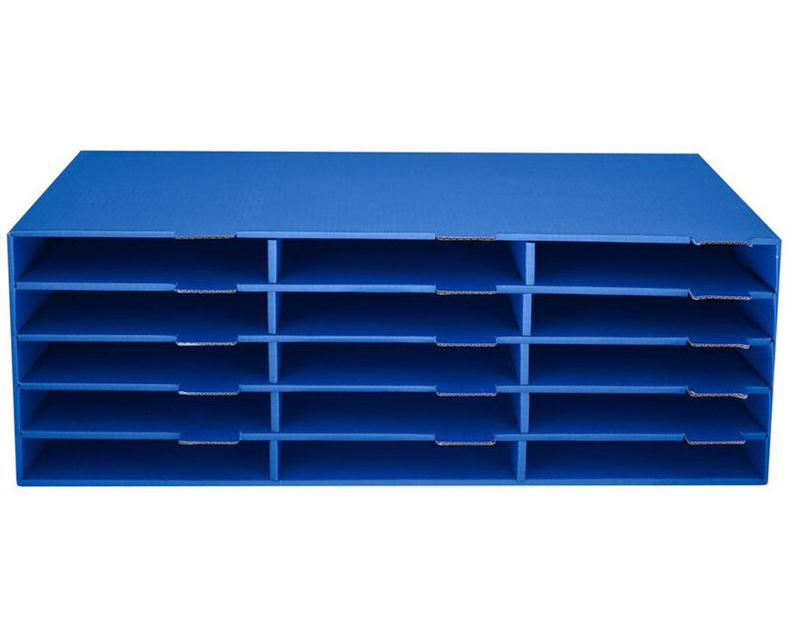 Construction Paper Storage 15 slot - Blue
