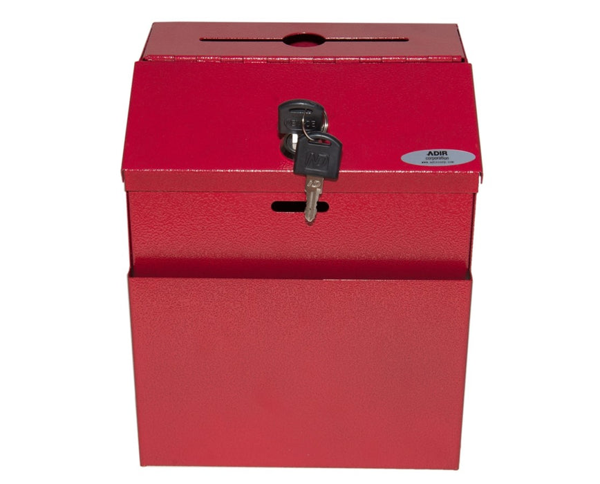 Steel Suggestion Box Red