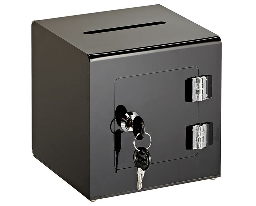 Acrylic Ballot and Donation Box with Easy Open Rear Door