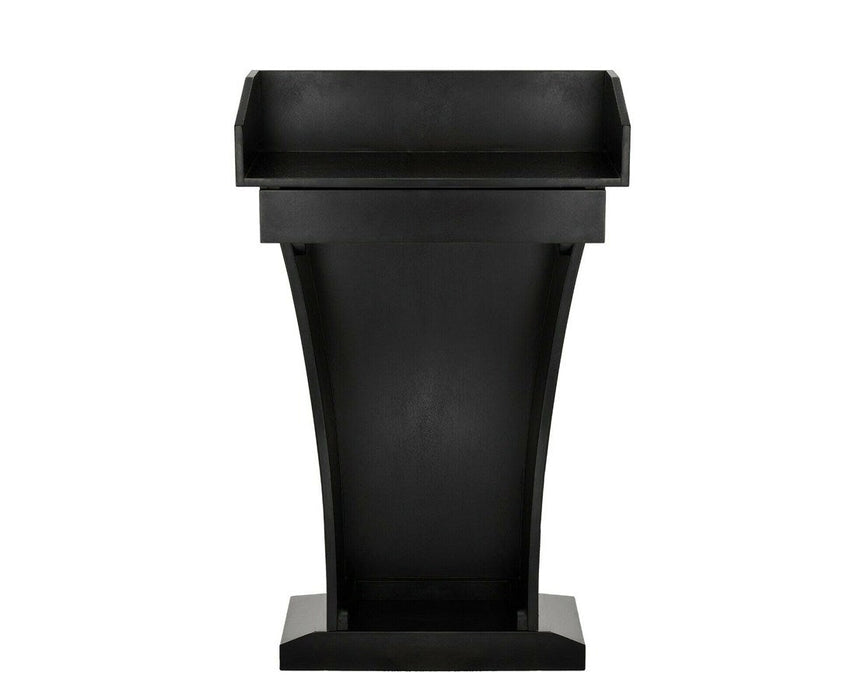 Wood Speaking Lectern, Drawer and Storage Area