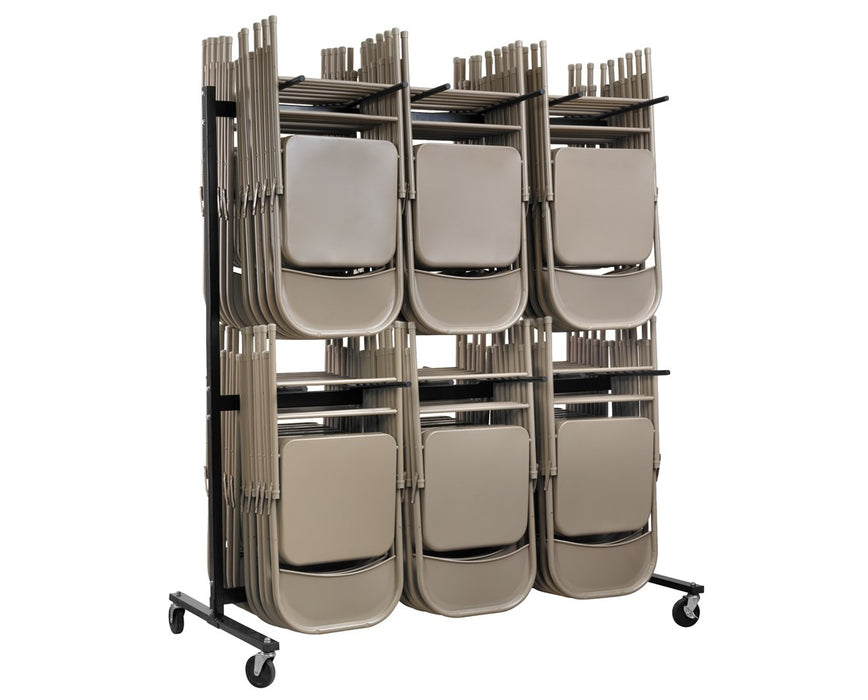 Two Tier Folding Chair Cart