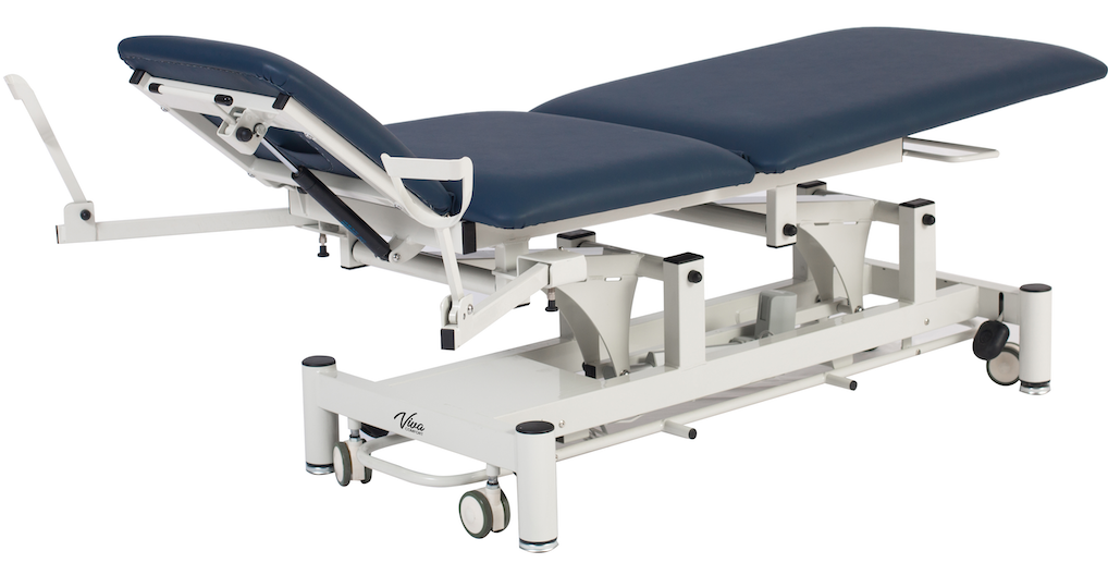 Power Hi-Lo Exam Table. Open Base w/ Adjustable Back & Antimicrobial Upholstery