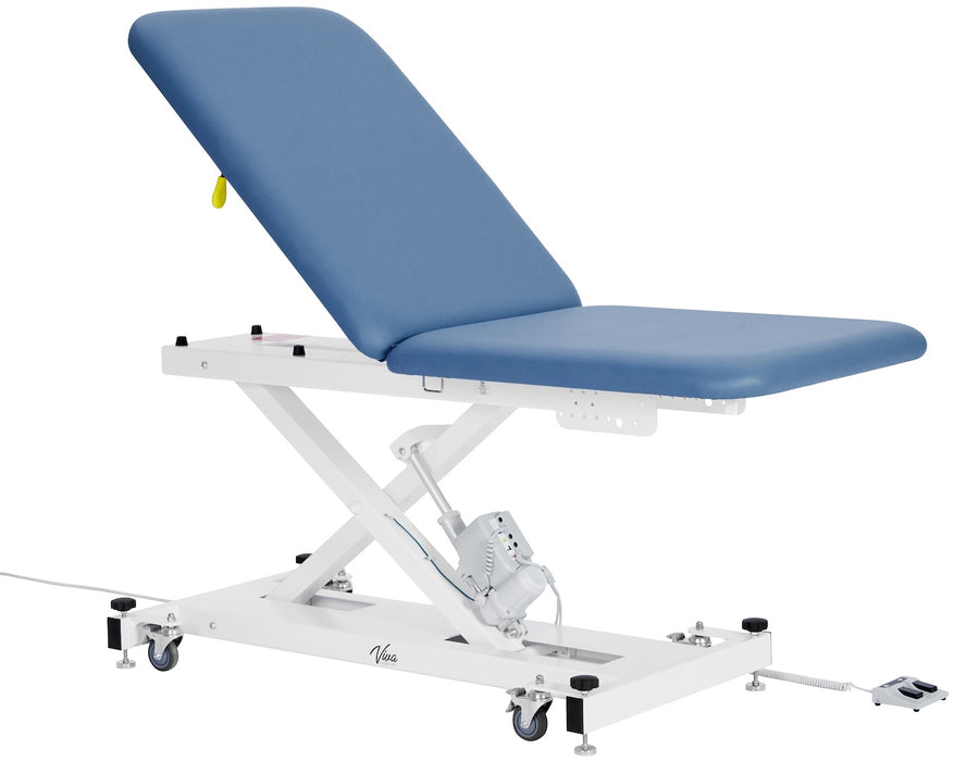 XRO Power Hi-Lo Exam Table. Open Base w/ Adjustable Back & Antimicrobial Upholstery. Midnight Express