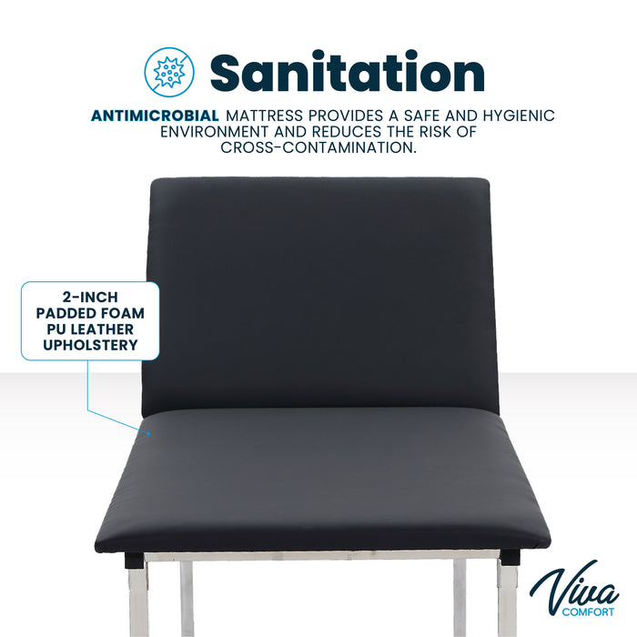 Treatment Table w/ Adjustable Back & Antimicrobial Upholstery