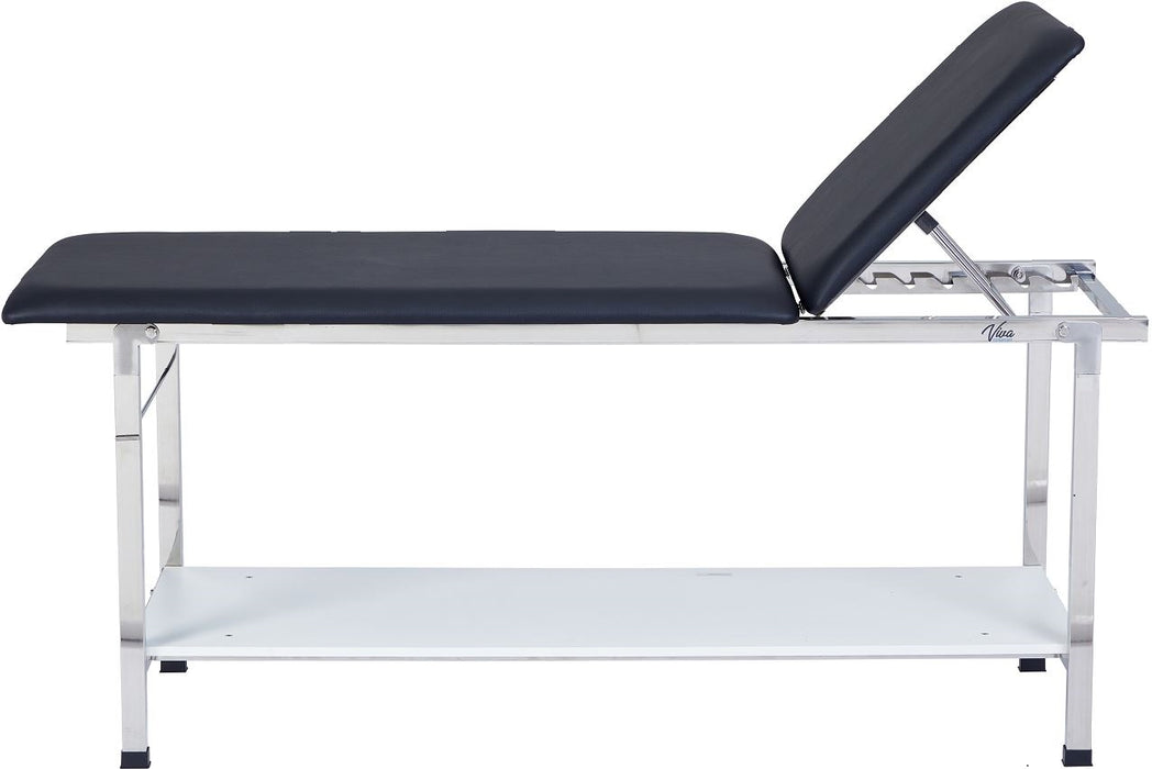 Treatment Table w/ Shelf, Adjustable Back & Antimicrobial Upholstery