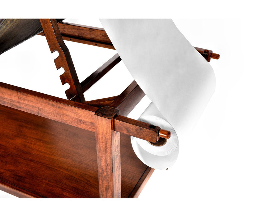 Exam Table w/ Shelf, Adjustable Back & Antimicrobial Upholstery