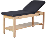 Aristo H-Brace Treatment Table w/ Shelf, Adjustable Back & Antimicrobial Upholstery