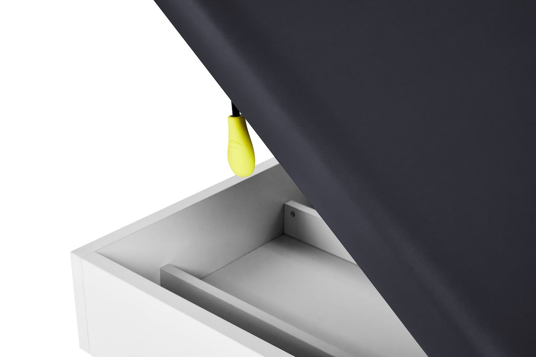 Slim Line Cabinet Exam Table w/ Adjustable Back, Step Stool & Antimicrobial Upholstery (Stirrups Option)