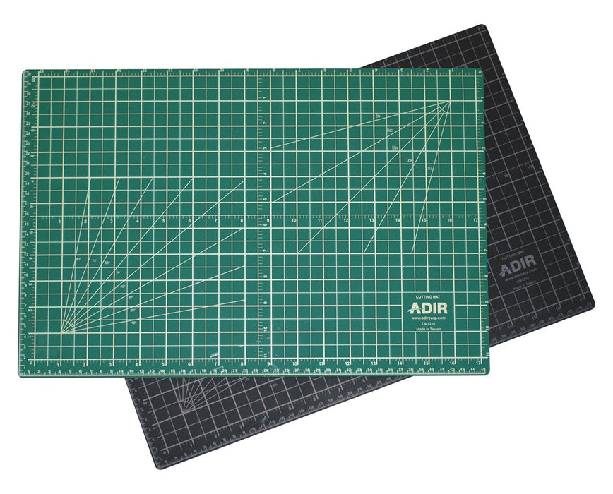 Self Healing Cutting Mat Reversible Green/Black 12"x18"