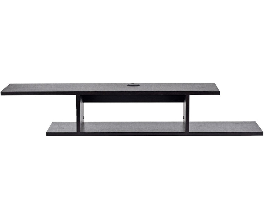 Asymmetrical Wall Mounted Media Shelving Unit
