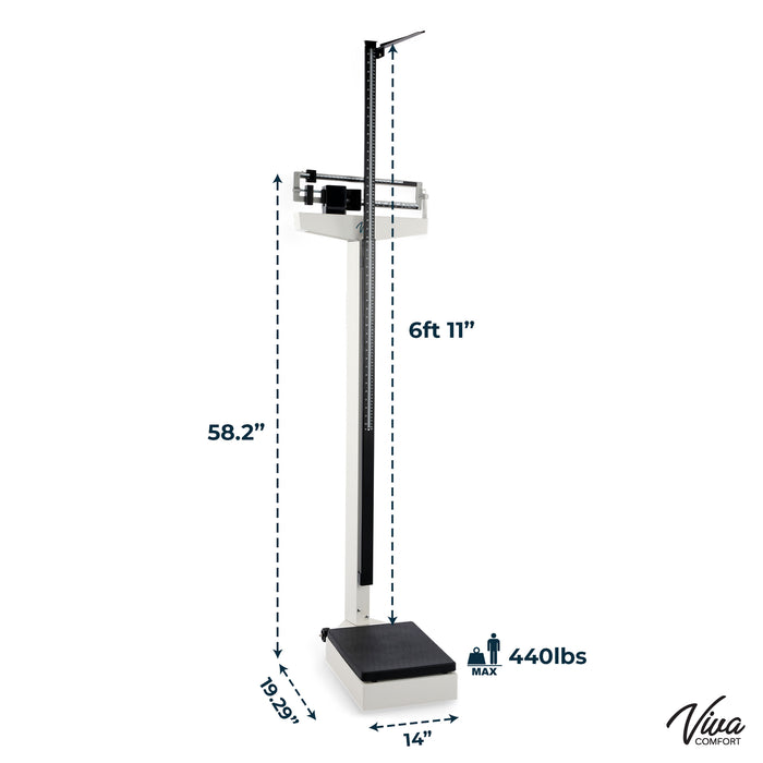 Physician Beam Scale with Height Rod