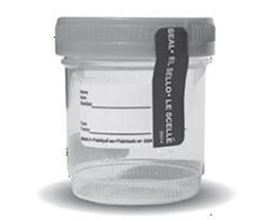 90 x 53 Blue Top Cup with Temperature Strip - 25/bag
