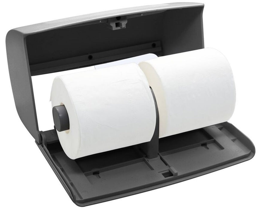 Side-by-Side Double Roll Toilet Tissue Dispenser