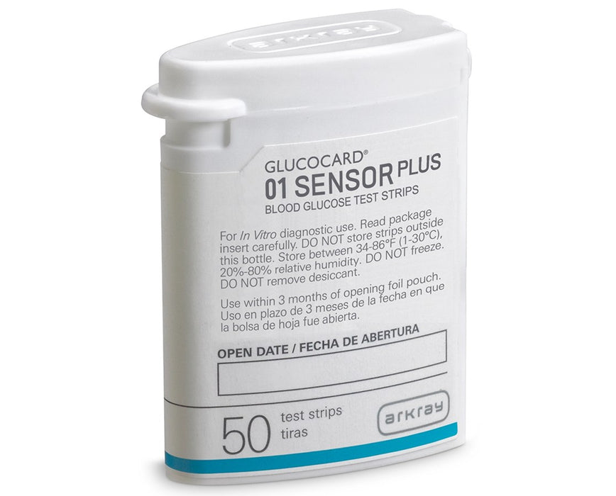 GLUCOCARD 01 Sensor Plus Test Strips - 50/bx