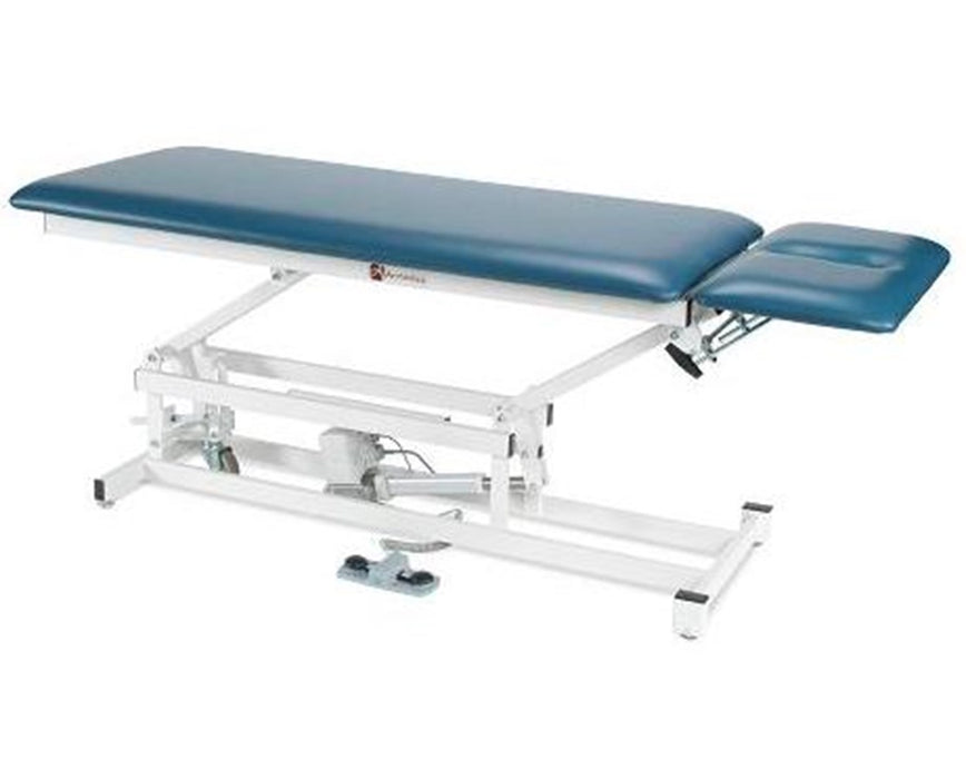 Power Hi-Lo Treatment Table, Flat Top w/ Adjustable Headrest & Casters. 500lbs Capacity