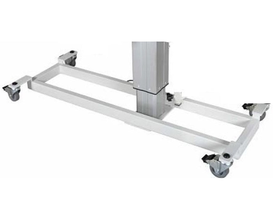 Add Base with Four Swivel Casters for Single Pedestal Hi-Lo Tables