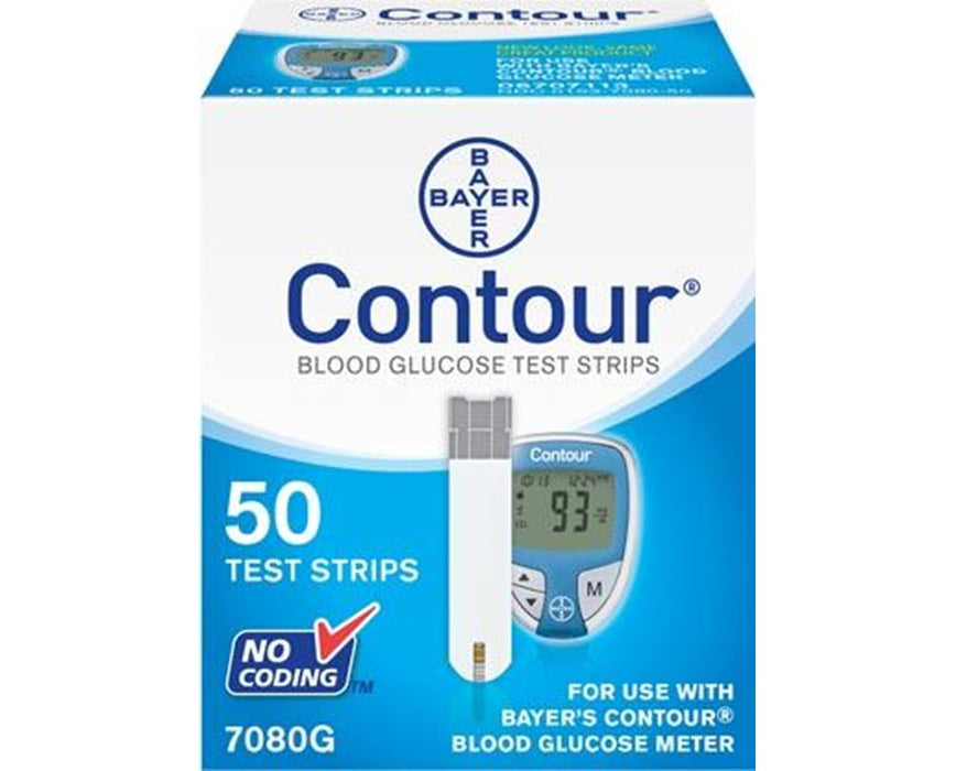 CONTOUR Blood Glucose Test Strips (50 Strips/box)