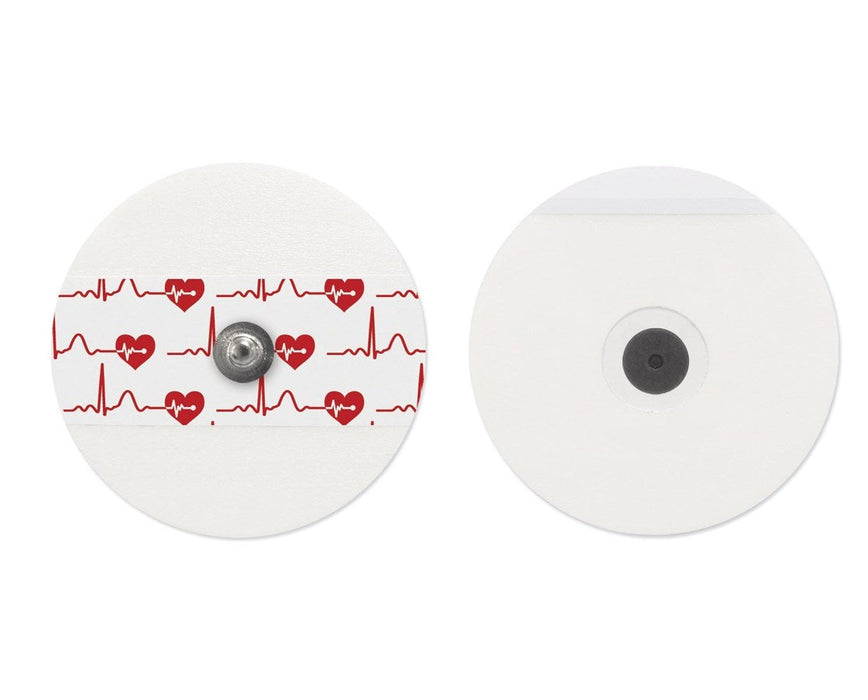 Telectrode ECG Electrodes, PE Foam - 55mm dia., Round, 50 / pch, 20 pch / Box