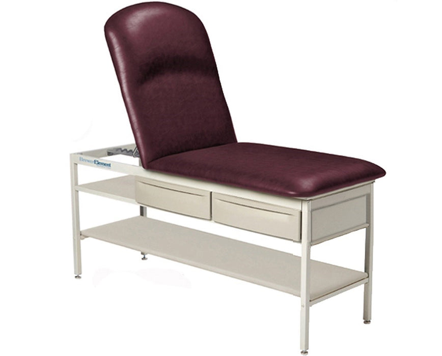 Element Treatment Table w/ Drawers, Shelf & Adjustable Back. Pillow Top