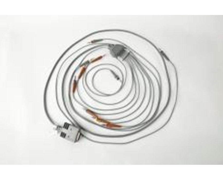 10-Lead ECG Patient Cable, Non-Replaceable Leads for Burdick 8500, Burdick 8300, Atria 6100, Atria 3100