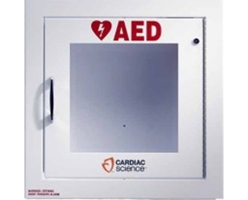 Semi-Recessed AED Wall Cabinet with Alarm