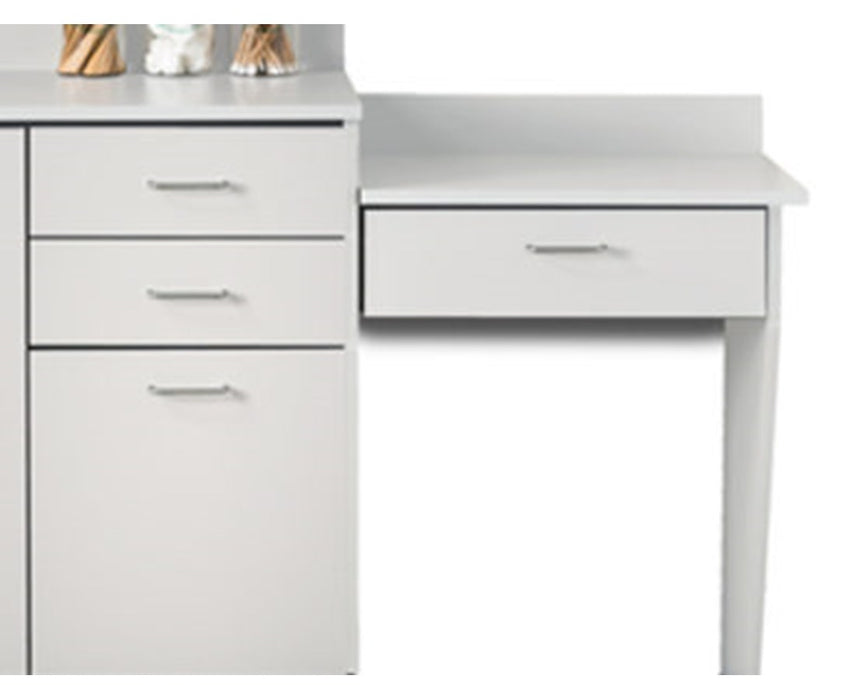 Wall Mount Desk with 1 Leg & 1 Drawer