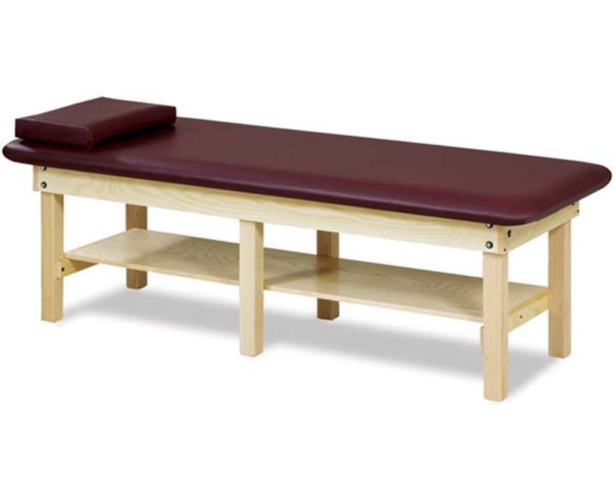 Treatment Table w/ Shelf, Flat Top. 600lbs Capacity, Bariatric