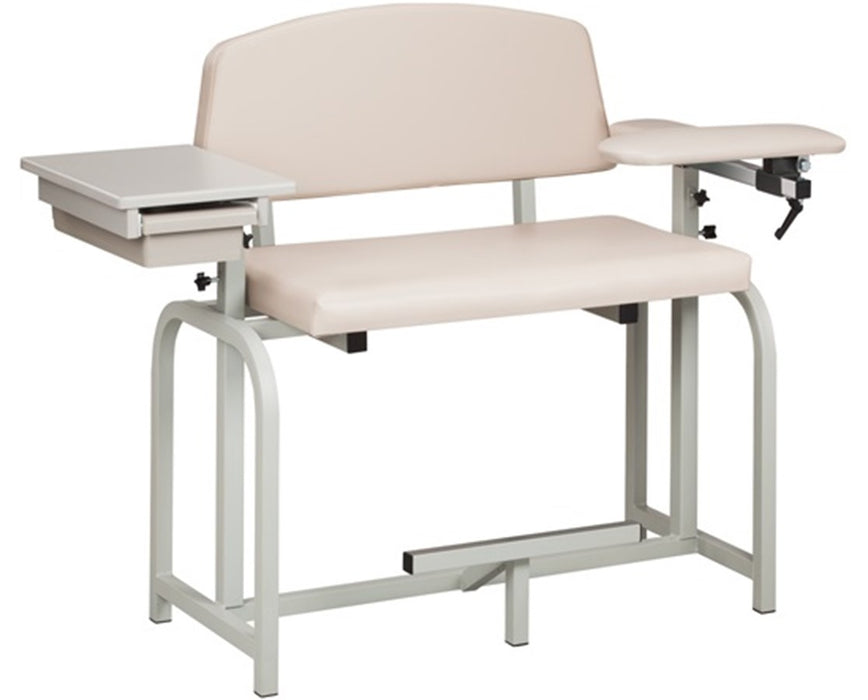 Extra Tall and Extra Wide Blood Drawing Chair with Flip Arms