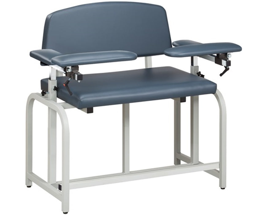 Bariatric Extra-Tall Blood Drawing Chair with Padded Arms - Drawer Included