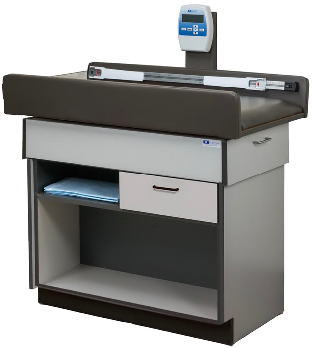 Pediatric Treatment Scale Table w/ Drawer & 2 Open Shelves