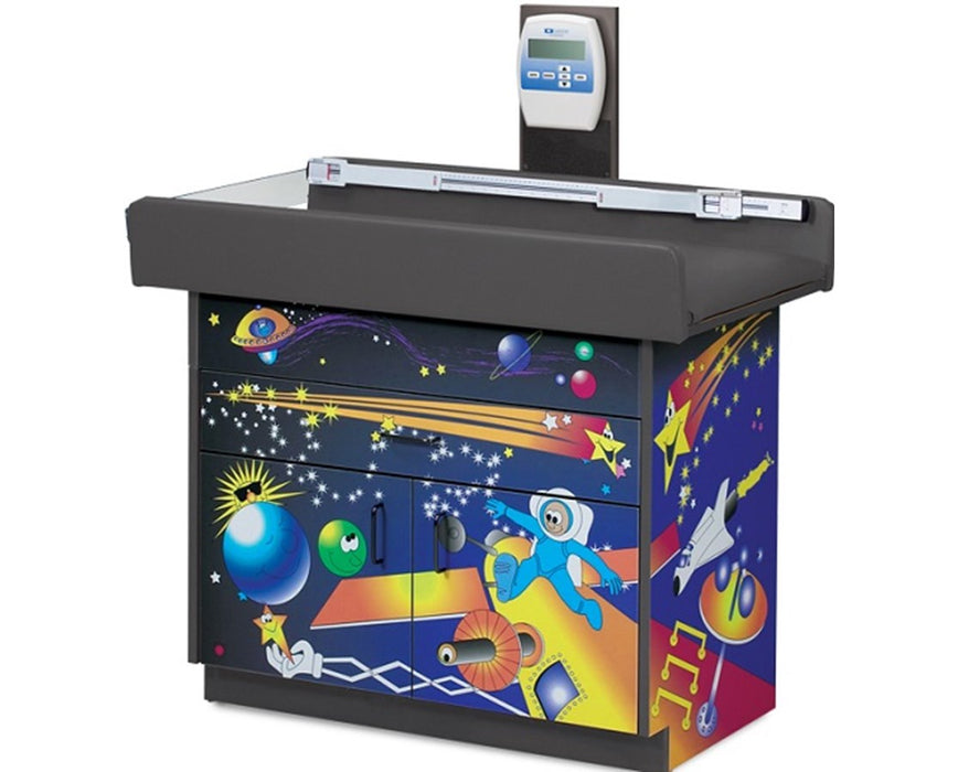 Pediatric Complete Exam Room. Space Place Scale Table & Cabinet