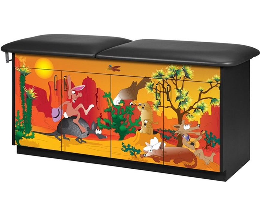 Pediatric Cabinet Treatment Table w/ Adjustable Backrest. Imagination, Southwestfest